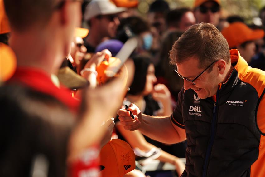 Race fans at  Melbourne